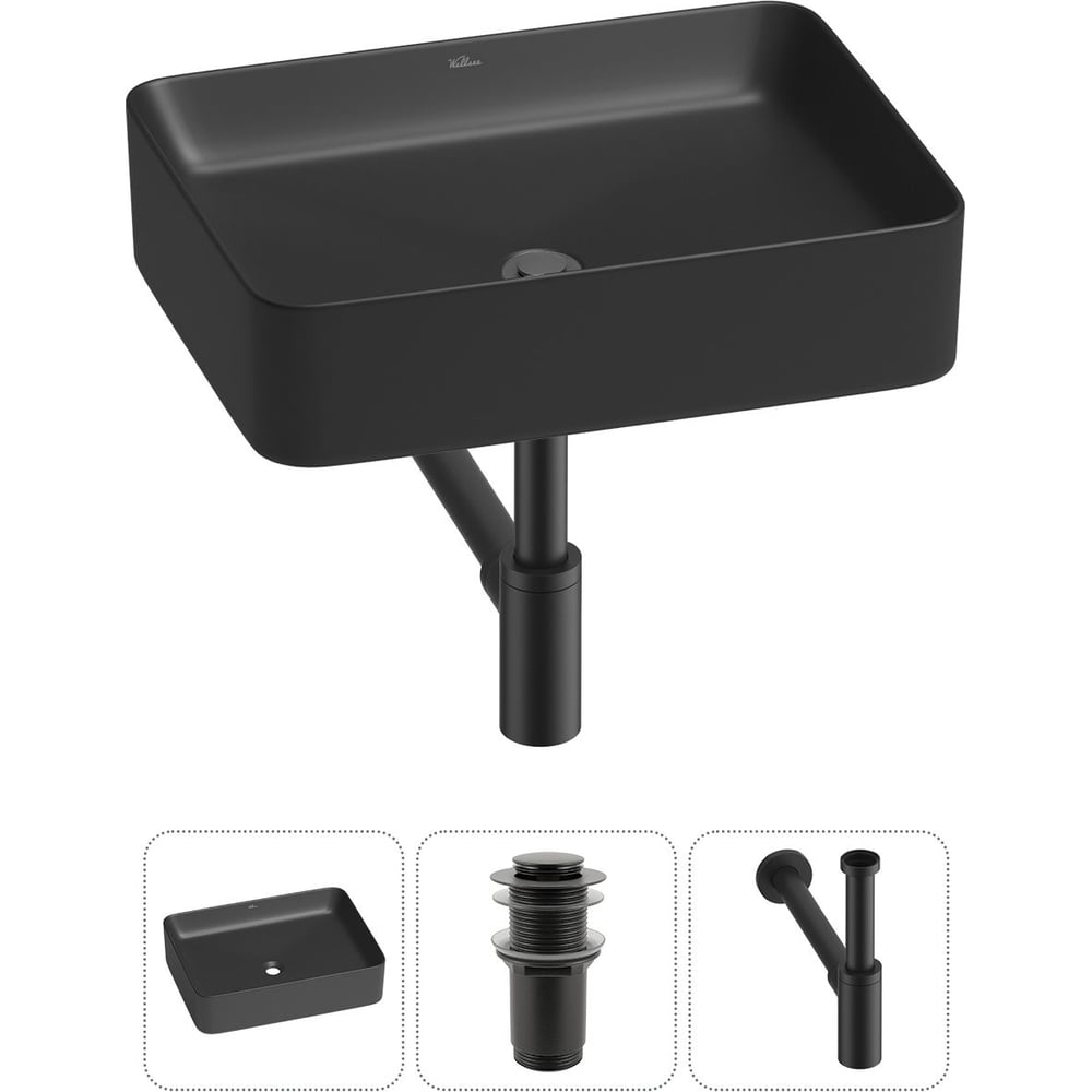 Изображение товара Набор Wellsee 3 в 1 Mint накладная раковина 50x38 см 20212497R Изображение товара Набор Wellsee 3 в 1 Mint накладная раковина 50x38 см 20212497R
