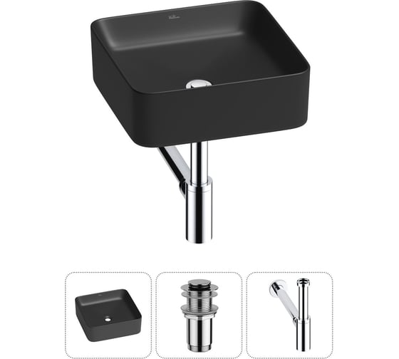 Изображение товара Набор Wellsee 3 в 1 Mint накладная раковина 37x37 см 20212468R