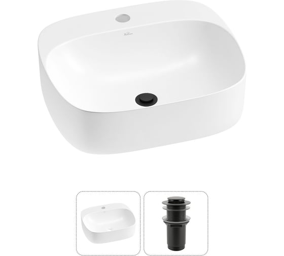 Изображение товара Набор Wellsee 2 в 1 Ideal накладная раковина 50x42 см 20214128R