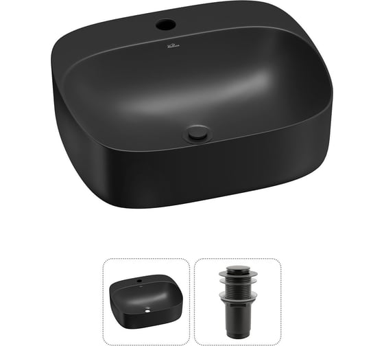 Изображение товара Набор Wellsee 2 в 1 Ideal накладная раковина 50x42 см 20214156R