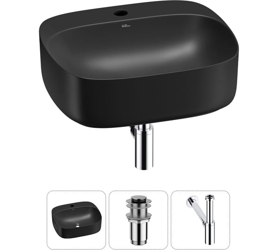 Изображение товара Набор Wellsee 3 в 1 Ideal накладная раковина 50x42 см 20214158R