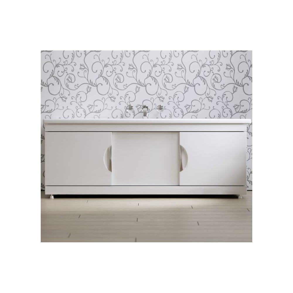 Изображение товара Экран под ванну ALAVANN Monaco Still 1,5 МДФ раздвижной белый