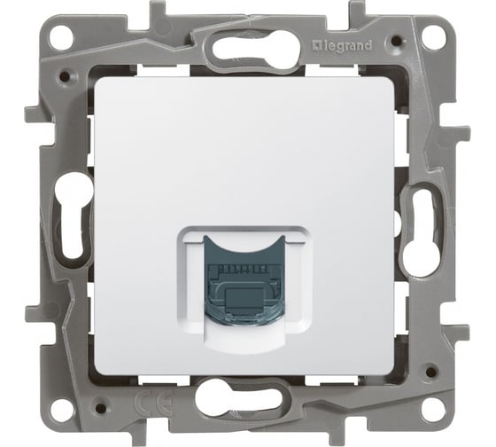 Изображение товара Розетка Legrand компьютерная RJ45 категория 6 UTP Legrand Etika белый 672253