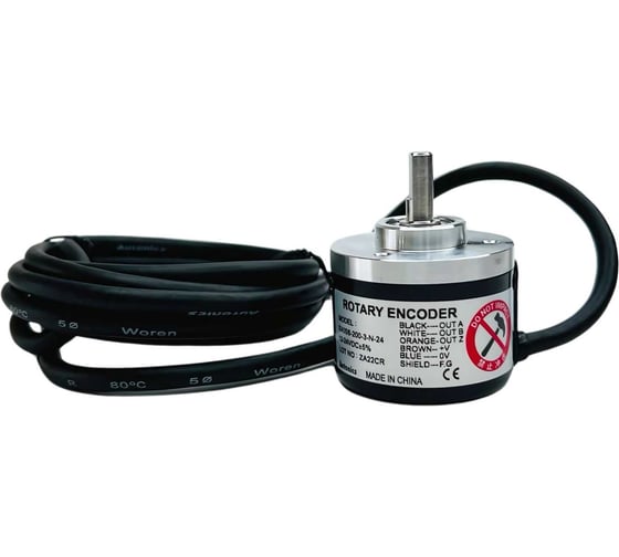 Изображение товара Энкодер инкрементальный в компактном корпусе Autonics O40мм (с выступающим валом) E40S6-200-3-N-24 A2500000917R