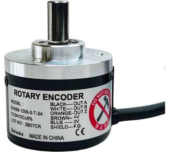 Изображение товара Энкодер инкрементальный в компактном корпусе Autonics O40мм (с выступающим валом) E40S8-1000-3-T-24 A2500001254R