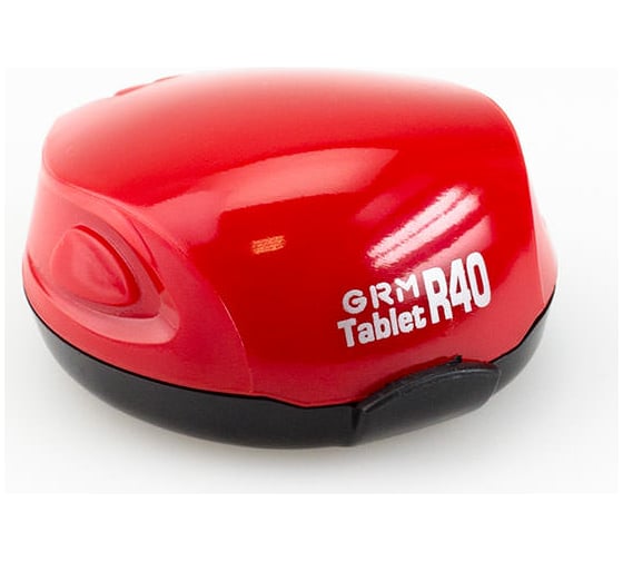 Изображение товара Карманная оснастка для печати GRM Tablet R40 глянцевый красный корпус с подушкой диаметр 40 мм 121200051