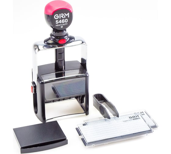 Изображение товара Цифровой самонаборный датер GRM 5460 Dater Type Metal 4 строки с двумя кассами 6005 и 6006 120200206