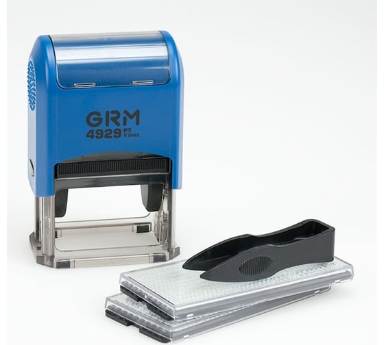 Изображение товара Самонаборный штамп GRM 4929 P3 Typo 6 строк 50х30 мм 2 кассы 6005 и 6006 120200150
