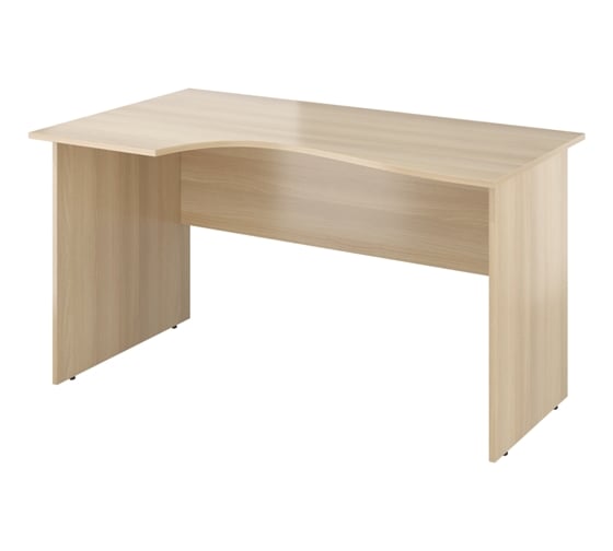 Изображение товара Стол Монолит Канцлер криволинейный левый (1380x800/650x750) Акация лорка31 КЦ04.31