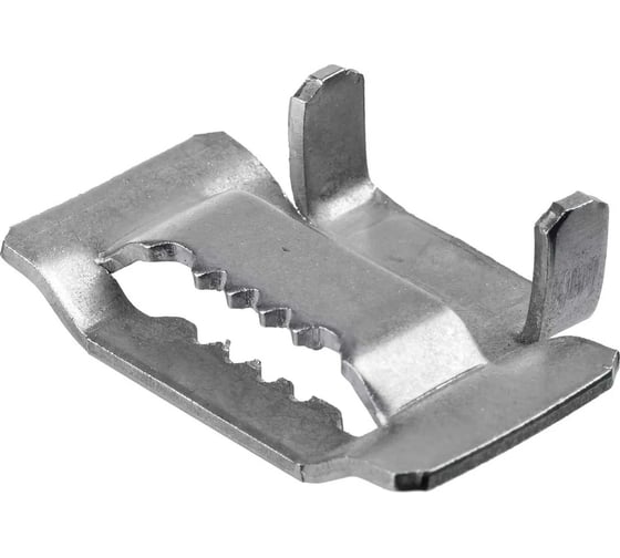 Изображение товара Бюгель для бандажной ленты ЗУБР Профессионал БГЛ 20 мм, нержавеющий, AISI 304, 150 шт 310265