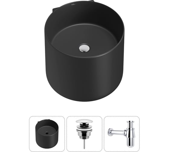 Изображение товара Набор Wellsee 3 в 1 M1 Limited Edition подвесная раковина 45x45 см 20213857R