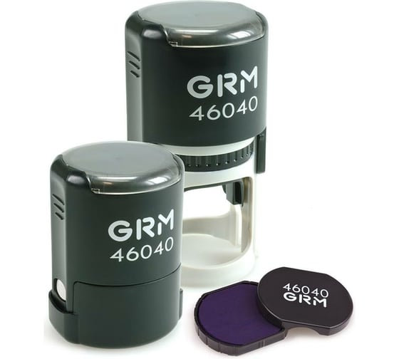 Изображение товара Оснастка для печати GRM 46040 R40 plus compact черный корпус в боксе диаметр 40 мм 120900004