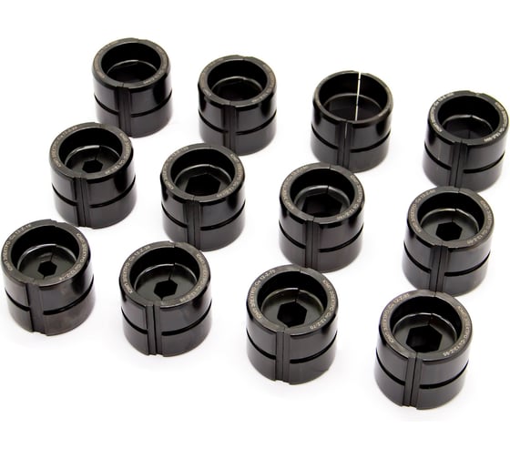 Изображение товара Базовый набор матриц ЮМП ЭЛЕКТРО 16-400 мм2, для прессов 120кН, 12 шт., шестигранник elc12TZset