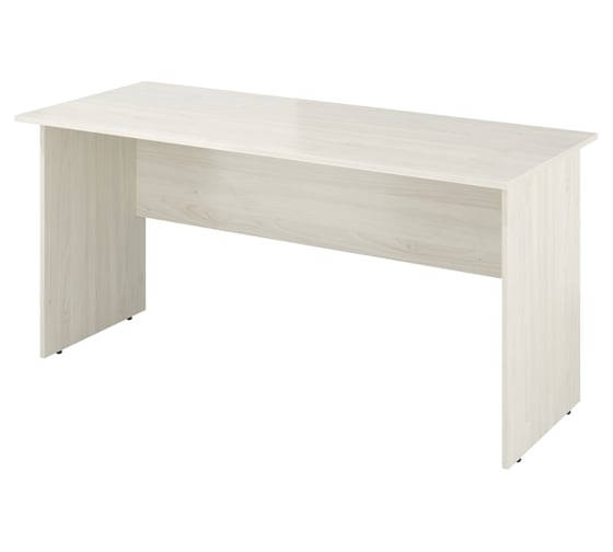 Изображение товара Стол Монолит Канцлер рабочий (1580x650x750) Скандинавское дерево белое38 КЦ03.38