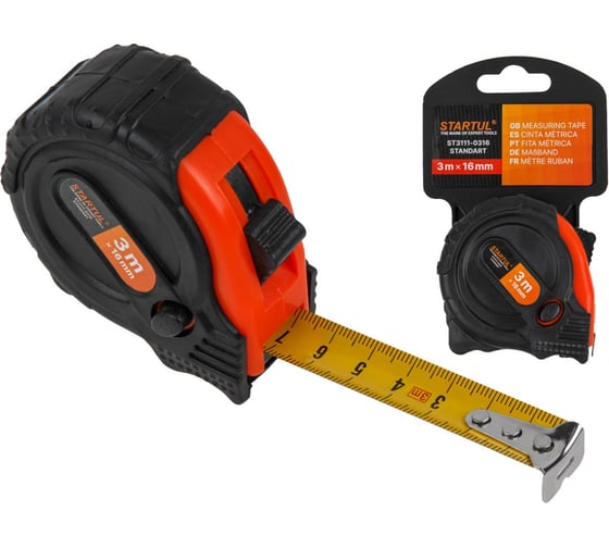 Изображение товара Рулетка STARTUL 3м/16мм STANDART ST3111-0316