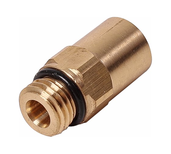 Изображение товара Соединитель трубки Крал ПВХ, полиамид d=6мм (наружная резьба) М8x1.5 прямой латунь (10 шт) 5390