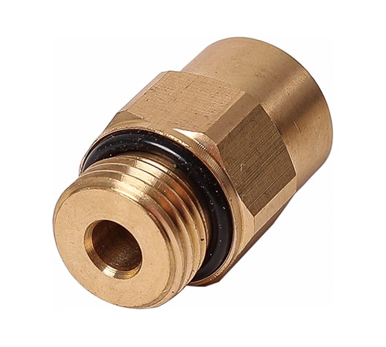 Изображение товара Соединитель трубки Крал ПВХ, полиамид d=8мм (наружная резьба) М16x1.5 прямой латунь (10 шт) 2494