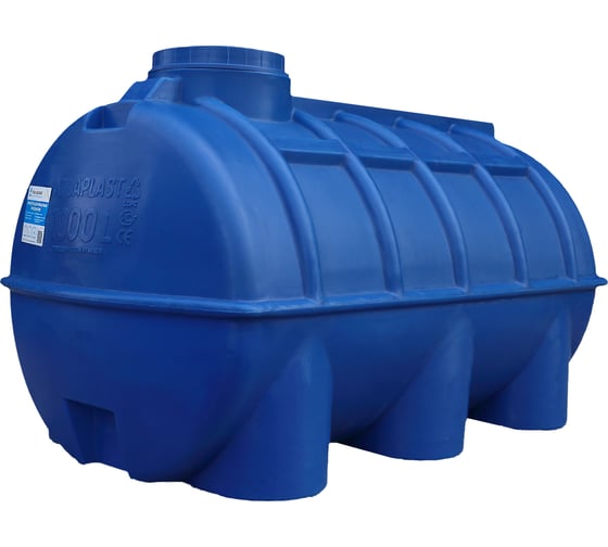 Изображение товара Овально-горизонтальная емкость AQUAPLAST 1000 л, синяя 4630017951949