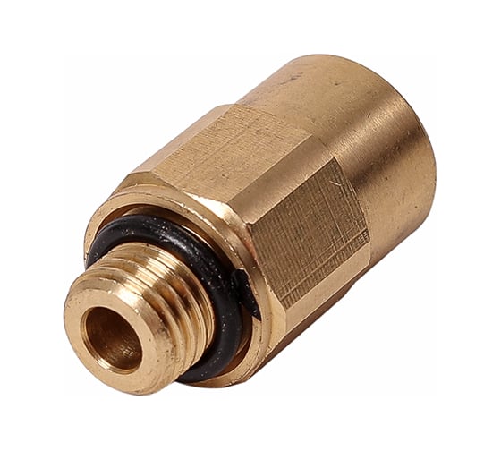 Изображение товара Соединитель трубки Крал ПВХ, полиамид d=10мм (наружная резьба) М20x1.5 прямой латунь (2 шт) 6138