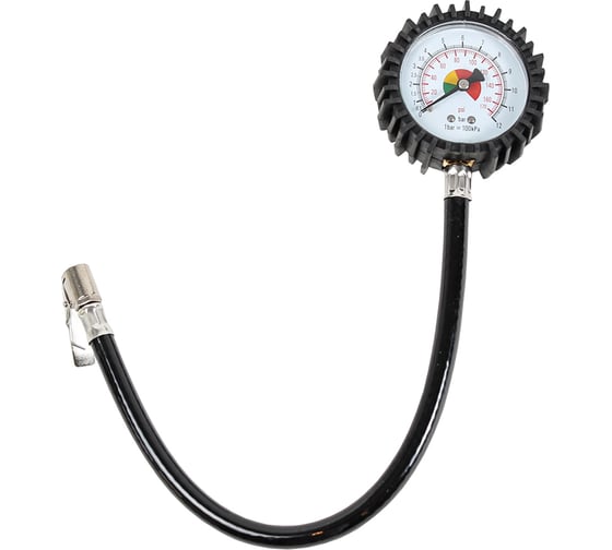 Изображение товара Манометр шин для грузовых автомобилей Крал защелка, со шлангом, 12 атм. 3135