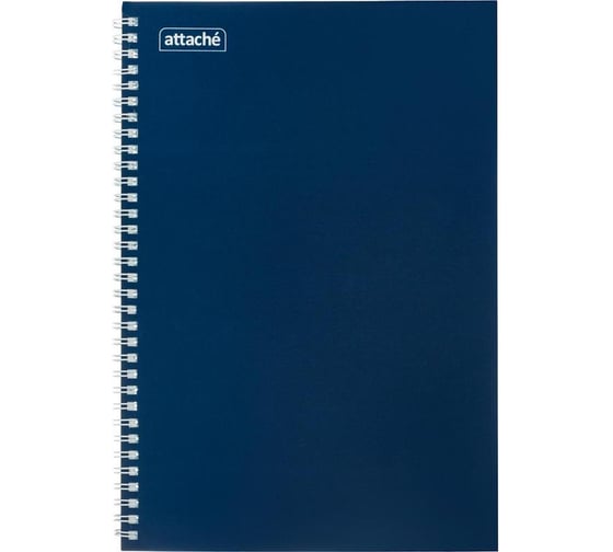 Изображение товара Бизнес-тетрадь Attache A5 80 листов синяя в клетку на спирали, 140x195 мм 1356296