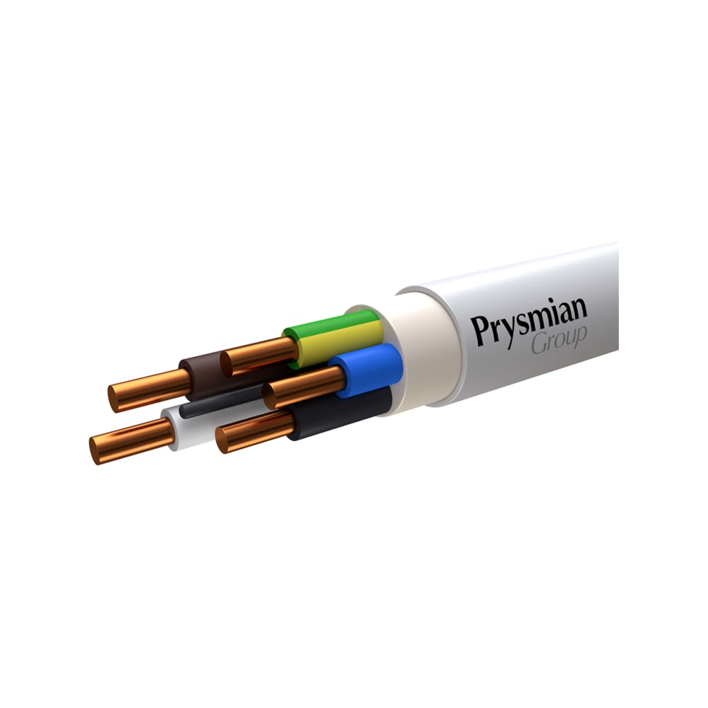 Изображение товара Кабель PRYSMIAN NYM-J 5x4 электромонтажный медный 660В бухта