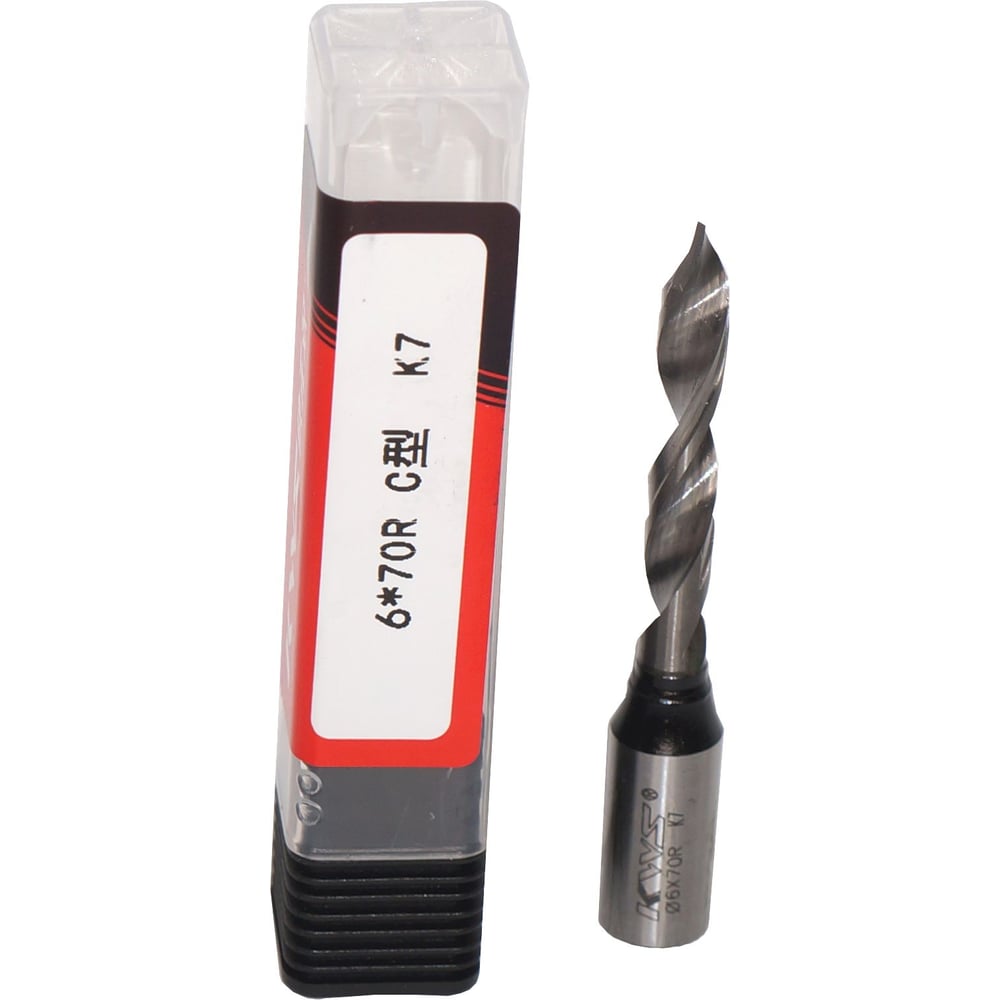 Изображение товара Сверло монолитное KWS HWМ 6х70 R для сквозных отверстий