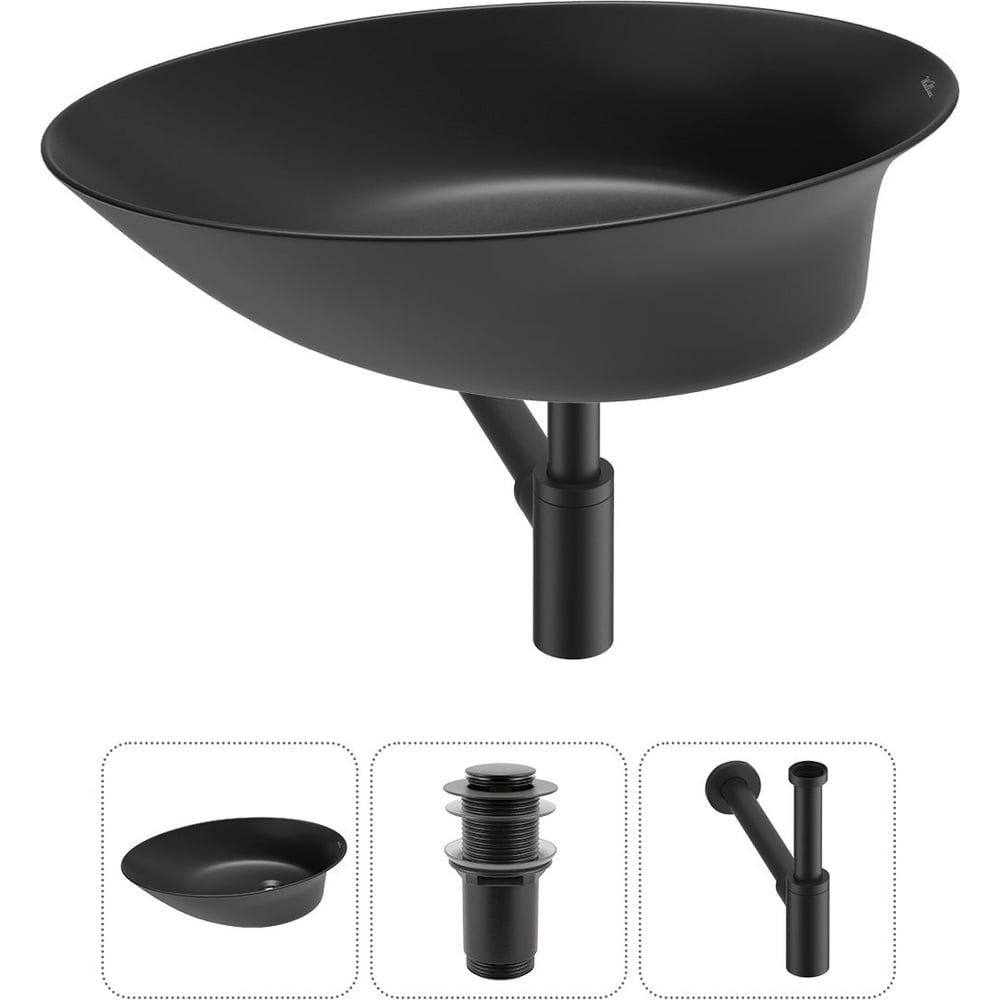 Изображение товара Набор Wellsee 3 в 1 Faze Moment накладная раковина 55x32 см