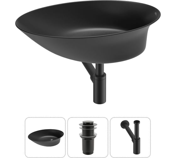 Изображение товара Набор Wellsee 3 в 1 Faze Moment накладная раковина 55x32 см 20214979R