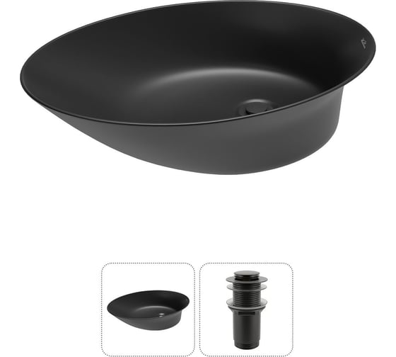 Изображение товара Набор Wellsee 2 в 1 Faze Moment накладная раковина 55x32 см 20214976R