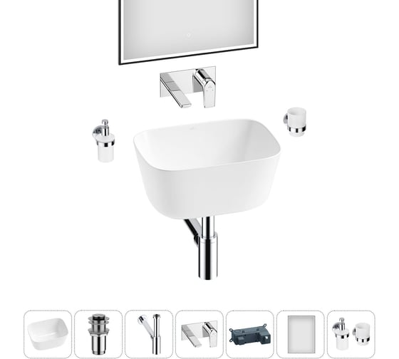 Изображение товара Набор Wellsee 6 в 1 Fontenay Paris накладная раковина 45x33 см 20218671R