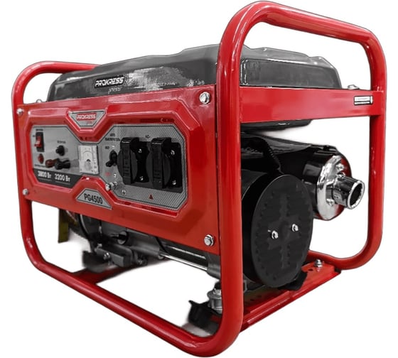 Изображение товара Генератор бензиновый PROKRESSPOWER PG 4500 3,2/3.8 кВт бак 15 л 45 кг 00-00000024