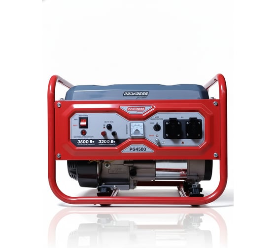 Изображение товара Генератор бензиновый PROKRESSPOWER PG 4500 3,2/3.8 кВт бак 15 л 45 кг 00-00000024
