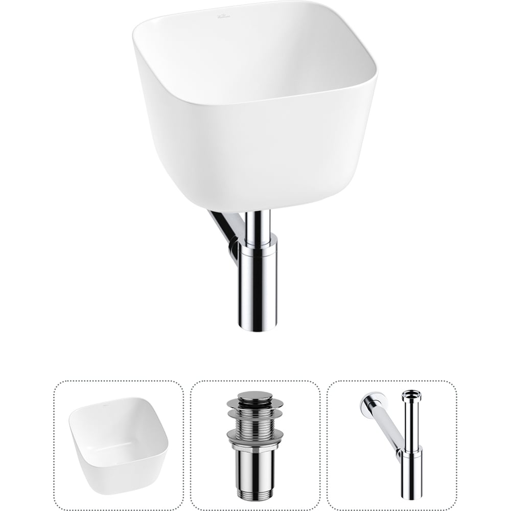 Изображение товара Набор Wellsee 3 в 1 Fontenay Paris накладная раковина 38x38 см