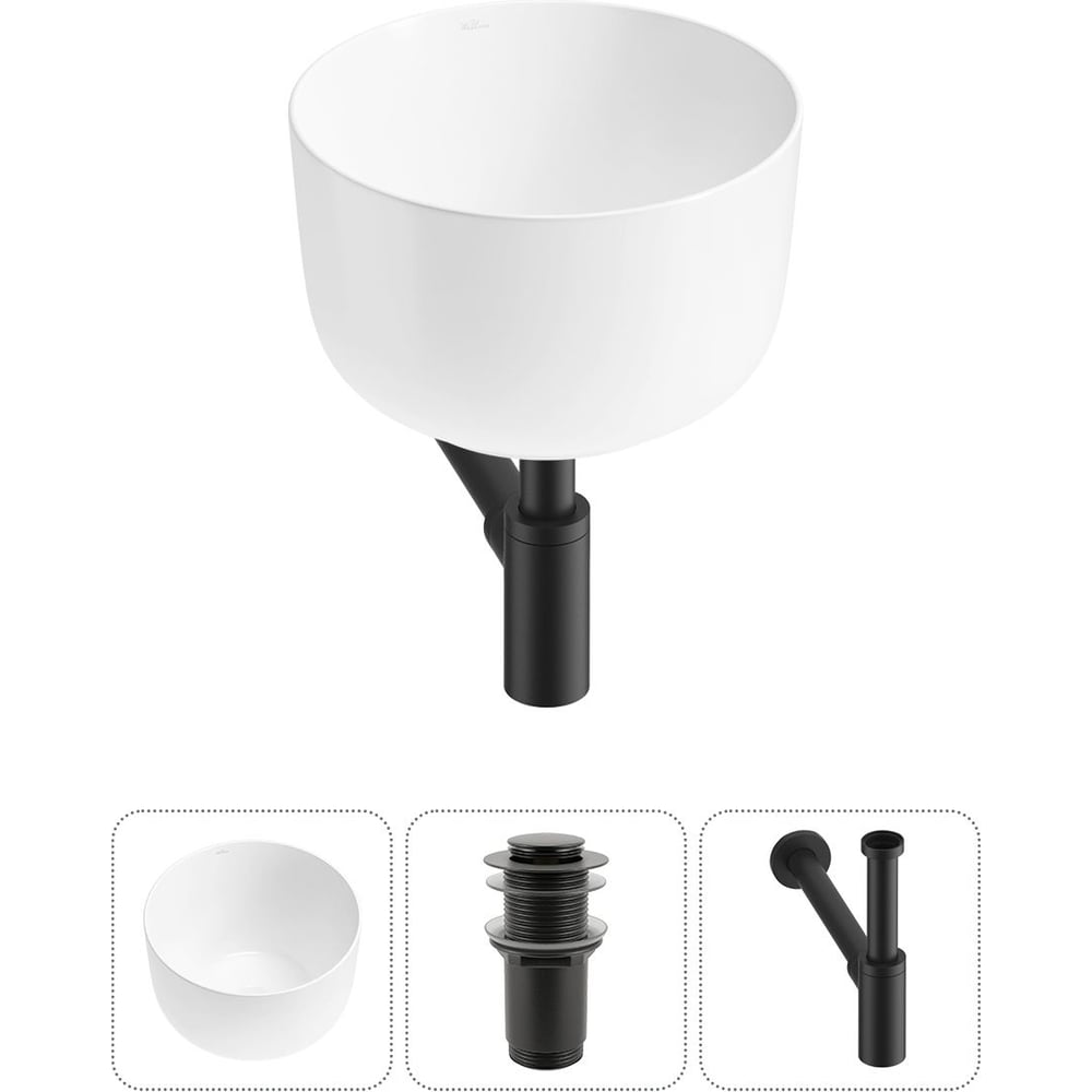 Изображение товара Набор Wellsee 3 в 1 Fontenay Paris накладная раковина 39 см фарфор