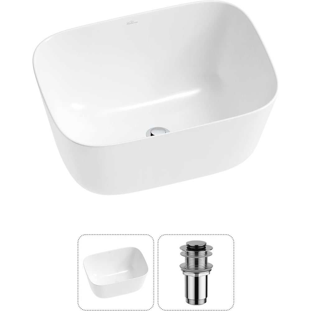 Изображение товара Набор Wellsee 2 в 1 Fontenay Paris накладная раковина 45x33 см белая