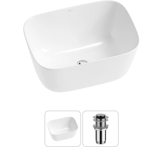 Изображение товара Набор Wellsee 2 в 1 Fontenay Paris накладная раковина 45x33 см 20214067R