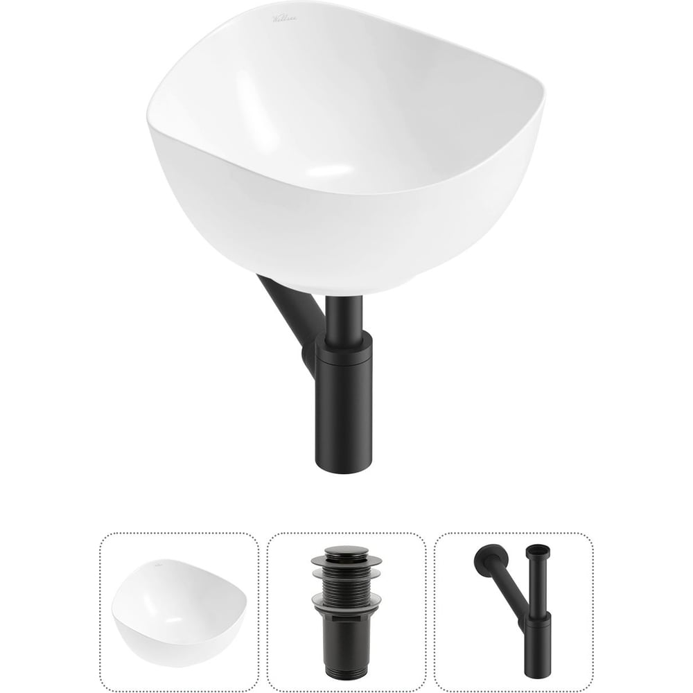 Изображение товара Набор Wellsee 3 в 1 Nexus Flex накладная раковина 38x36 см