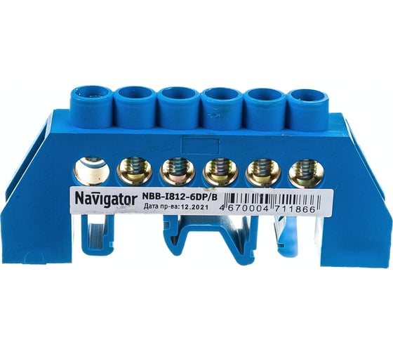 Изображение товара Нулевая шина Navigator 71 186 NBB-I812-6DP/B 10 шт 71186
