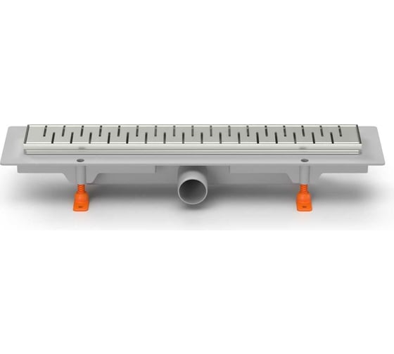 Изображение товара Водоотводящий желоб MCH Chudej с боковым сливом d 40, рамка нержавеющая сталь, 350 мм G MEDIUM CH350MN