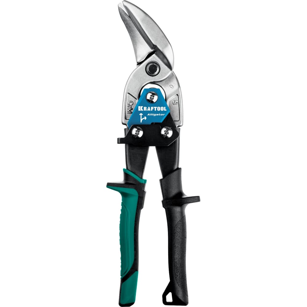 Правые усиленные ножницы по металлу KRAFTOOL ножницы freund l300 пеликаны 01232300 усиленные правые