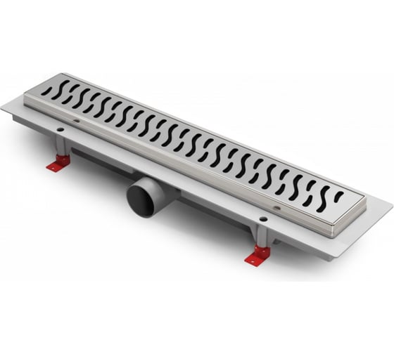 Изображение товара Водоотводящий желоб MCH Chudej с боковым сливом d 40, рамка нержавеющая сталь, 550 мм G HARMONY CH550HN