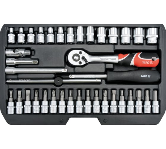 Изображение товара Наб. торцевых головок и бит YATO 1/4 38пр.XS YT-14471 371414471 092 1