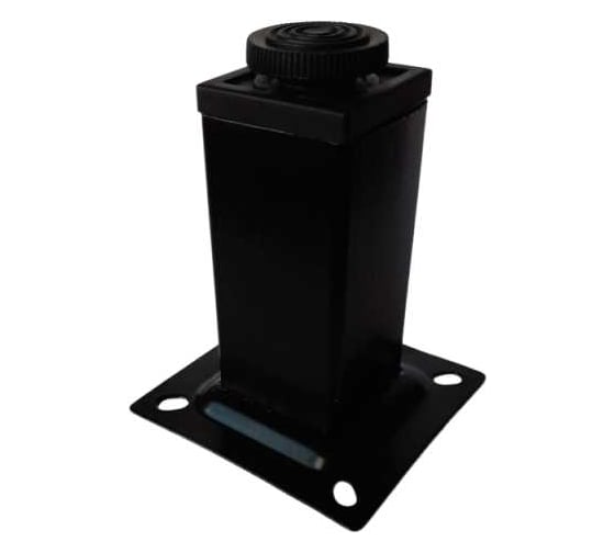 Изображение товара Металлическая ножка для журнального столика ООО "Феррум-Л" регулируемая 150мм 40x40, черная Лофт Ф-ОМР-0023