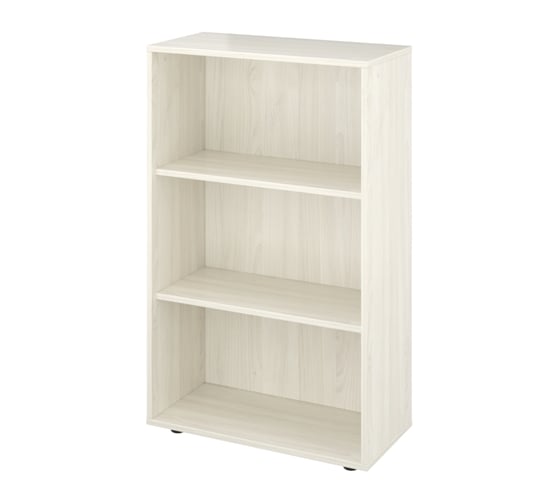 Изображение товара Стеллаж Монолит Канцлер низкий (700x338x1135) Скандинавское дерево белое38 КЦ13.38