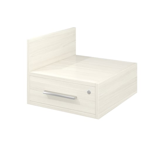 Изображение товара Тумба Монолит Канцлер подвесная 1 ящик (402x404x340) Скандинавское дерево белое38 КЦ11.38