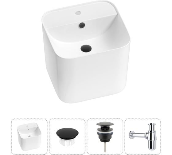 Изображение товара Набор Wellsee 4 в 1 M1 Limited Edition подвесная раковина 45x42 см 20217251R