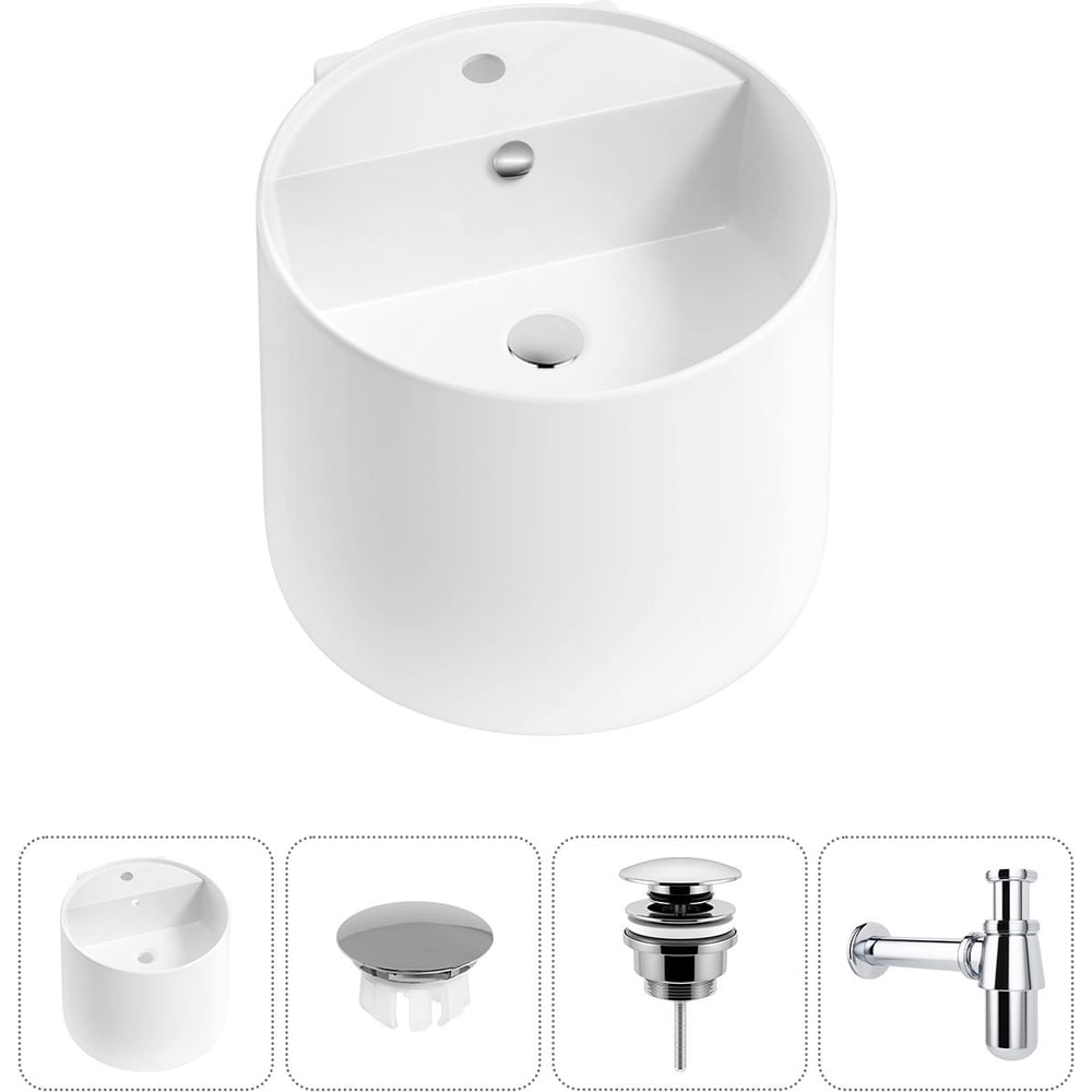 Изображение товара Набор Wellsee 4 в 1 M1 Limited Edition подвесная раковина 45x45 см 20217242R