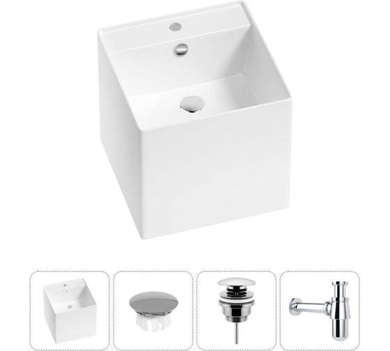 Изображение товара Набор Wellsee 4 в 1 M1 Limited Edition подвесная раковина 42x42 см 20217253R