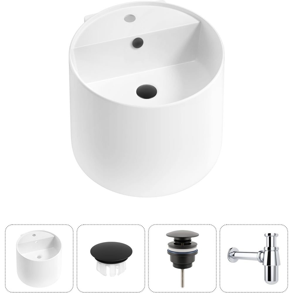 Изображение товара Набор Wellsee 4 в 1 M1 Limited Edition подвесная раковина 45x45 см 20217244R